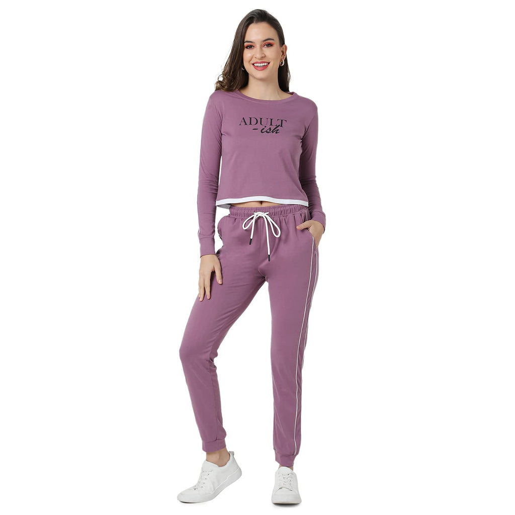 Campus Sutra Women Solid Stylish Casual Co-Ord Set(Ssmr22_Cswssco5042_S)