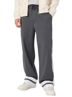 The Souled Store Korean Joggers: Slate Men and Boys Drawstringed Loose Fit Cotton Blend Korean Joggers