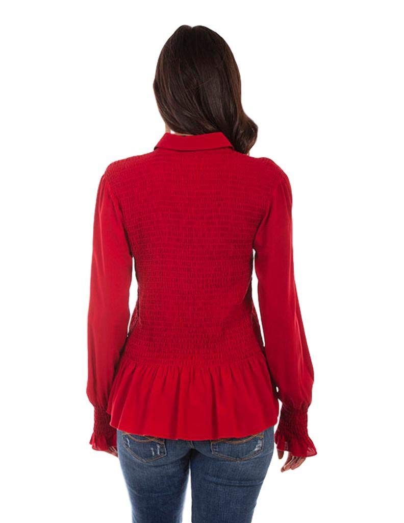 PEPLUM SHIRT SMOCK BODICE & CUFFS