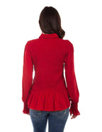 PEPLUM SHIRT SMOCK BODICE & CUFFS