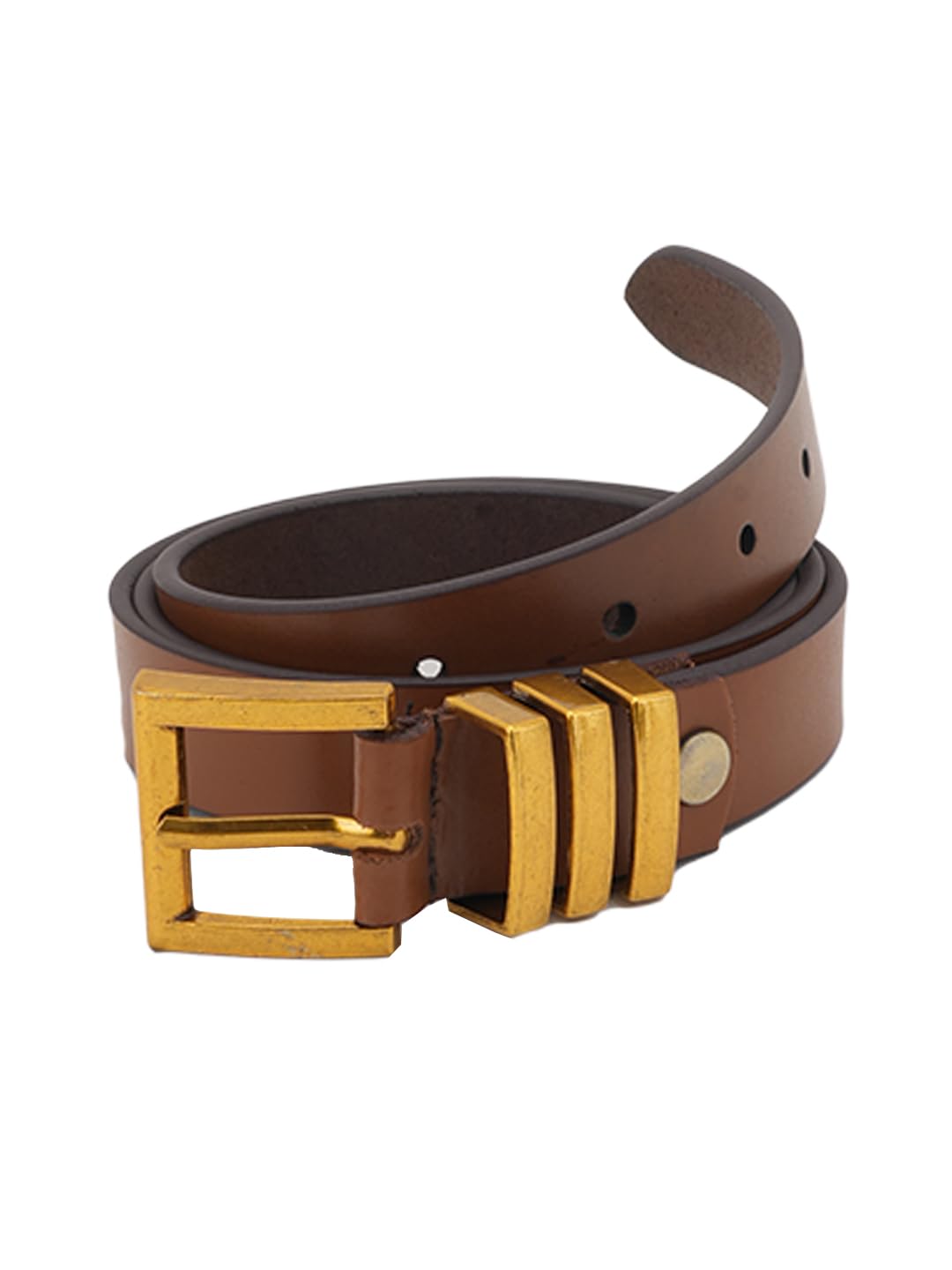 Rai Sahab WomenS Brown Leather Formal Belt For Women Stylish Girl Slim Casual Office Wear Belt Ladies Fashion Belt For Jeans, D 40