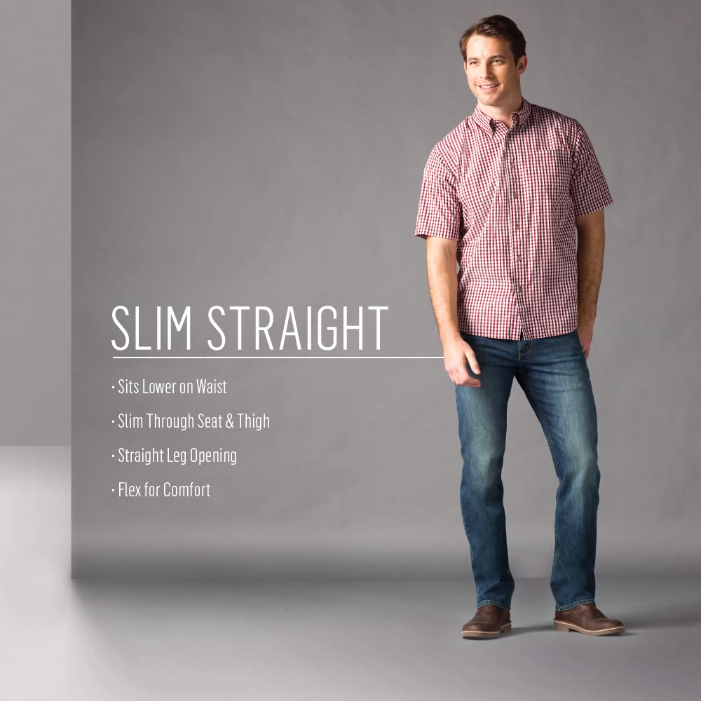 Wrangler Authentics Men's Slim Fit Straight Leg Jean, Beckett, 34W x 32L