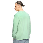 Bewakoof Mens Solid 100% Cotton T-Shirt- Loose Fit, Round Neck, Full Sleeves Green