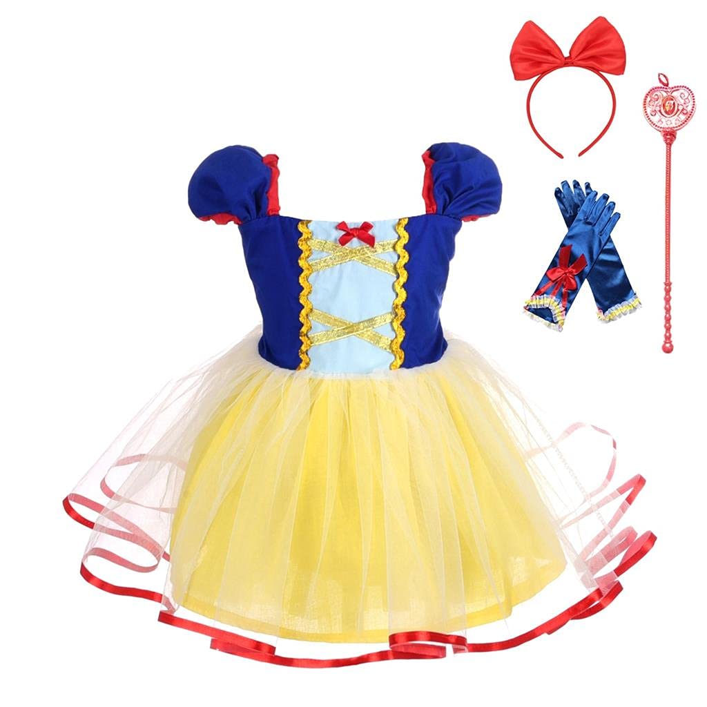 Dressy Daisy Princess costumes Birthday Fancy Halloween Xmas Party Dresses Up for Baby girls with Accessories Size 18-24 Months