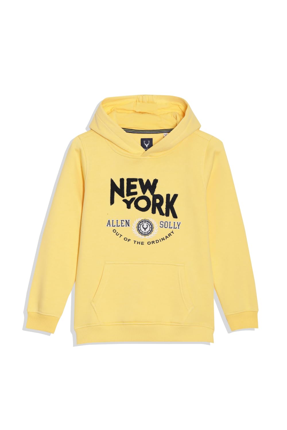Allen Solly Boys Regular Fit Printed Full Sleeve Hooded Hoodie