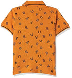T2F Boys Cotton Regular Fit T-Shirt Yellow