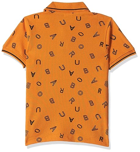 T2F Boys Cotton Regular Fit T-Shirt Yellow