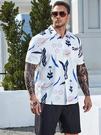 Greciilooks Mens Rayon Casual Shirt Regular Fit Men Casual Shirt (White, Xx-Large)