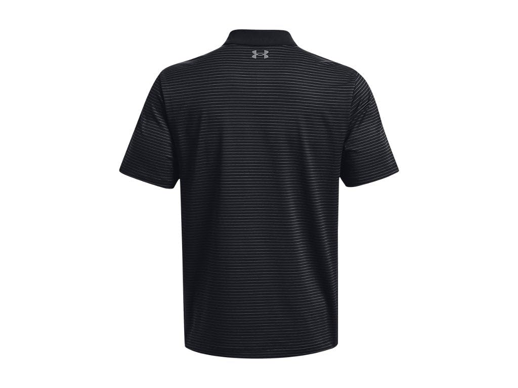 Under Armour Matchplay Printed Golf Polo Black/Capri/Black XL
