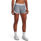 Under Armour Womens Play Up 3.0 Shorts, (055) Steel Light Heather/White/White, XX-Large