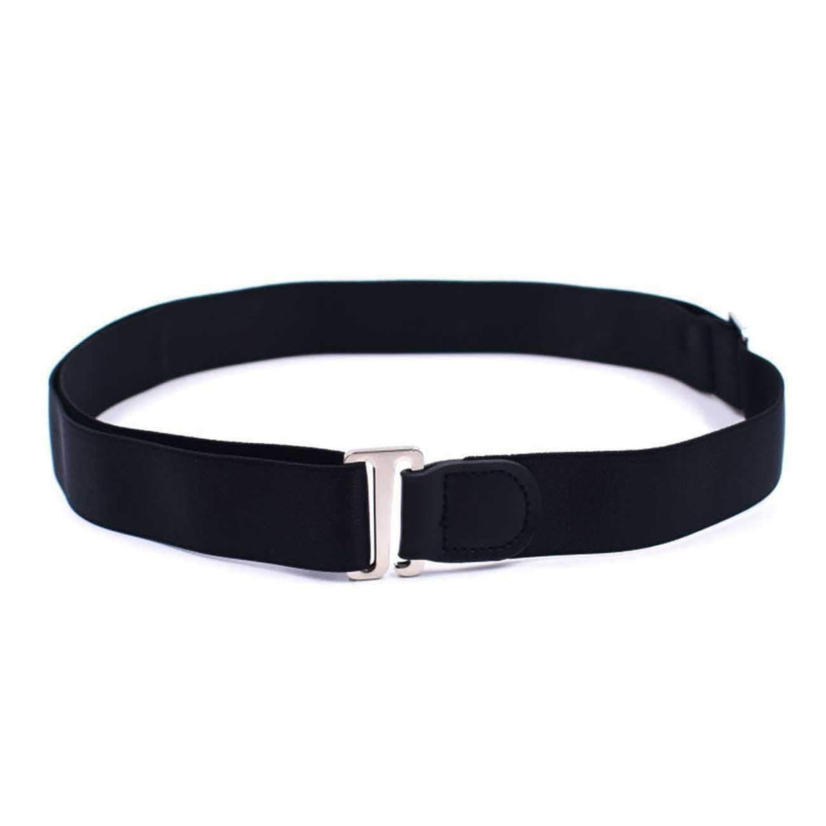 Purabelle Shirt Tucker Belt Strap Maximum Strech (Size 28 To 46) For Men/Women (Unisex) Black 28-46