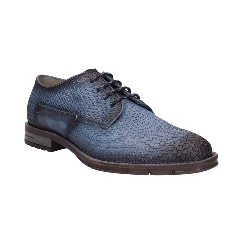 Bugatti Ben Comfort Blue Leather Mens Derby Shoes  UK 10 10