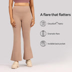 BlissClub Ultimate Flare Pants Lite Regular for Women Upto 54 ft | High Waist Trousers and Formal Pants for Office wear | Comfo