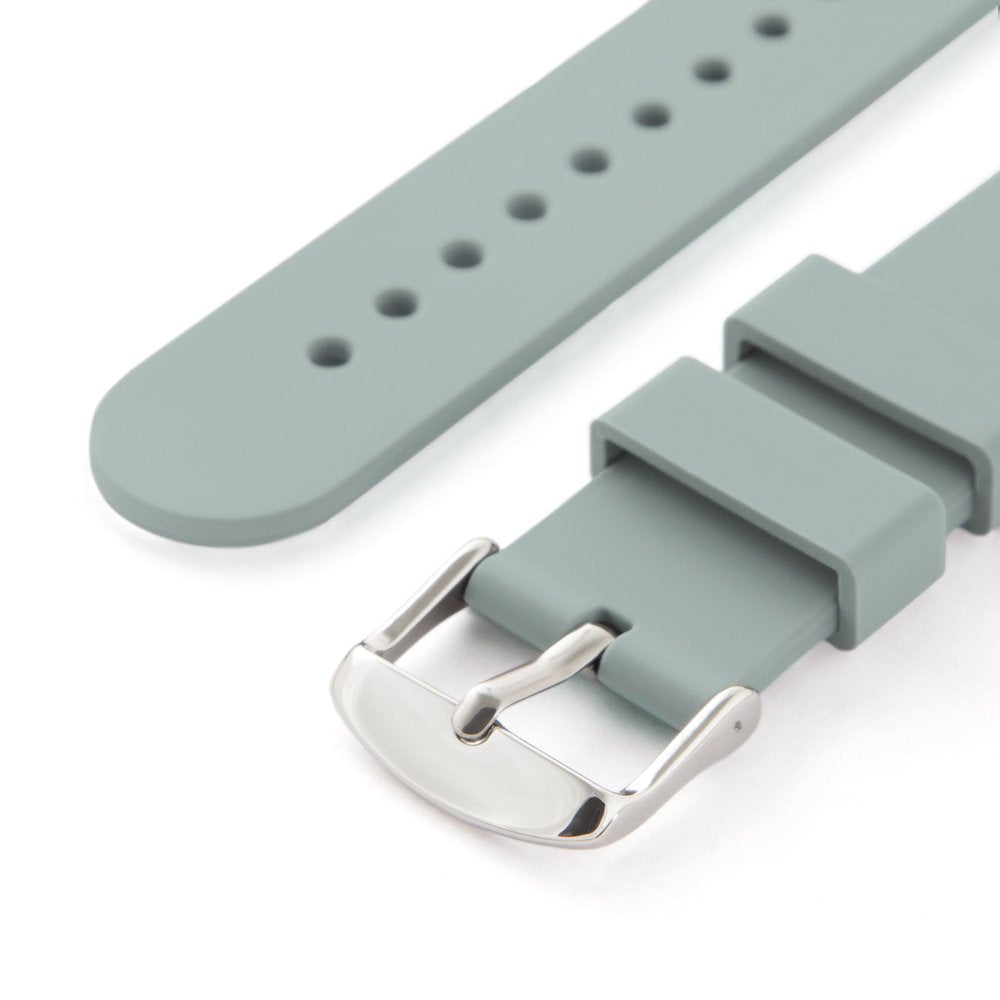 Archer Watch Straps - Silicone Quick Release Soft Rubber Replacement Watch Bands (Cadet Gray, 20mm)