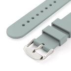 Archer Watch Straps - Silicone Quick Release Soft Rubber Replacement Watch Bands (Cadet Gray, 20mm)