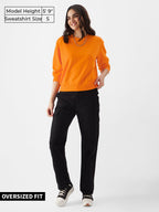 The Souled StoreBlazing Orange SweatshirtWomen Sweatshirts
