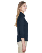 Ladies Perfect Fit34-Sleeve Stretch Poplin Blouse - LIME - S(D0102H7YE6X)