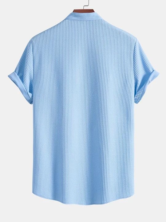 Greciilooks For Casual Stylish Textured Regular Formal Shirt | MenS Solid Slim Fit