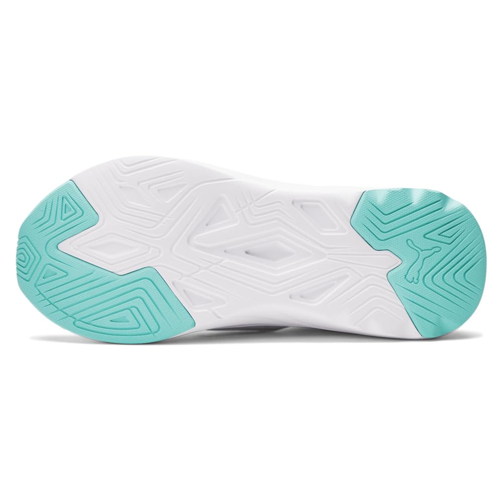 PUMA Softride Sophia Slip-On Bleached Puma White/Aruba Blue 6 B (M)