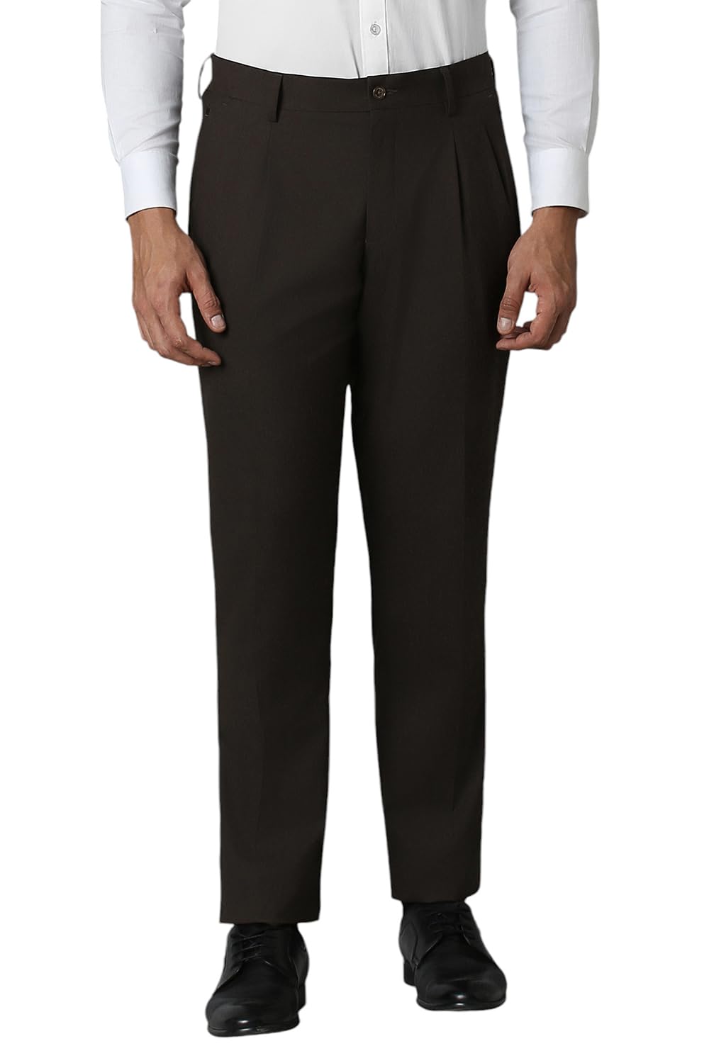 Louis Philippe MenS Regular Casual Pants (Lptpmrgbg79894_Brown