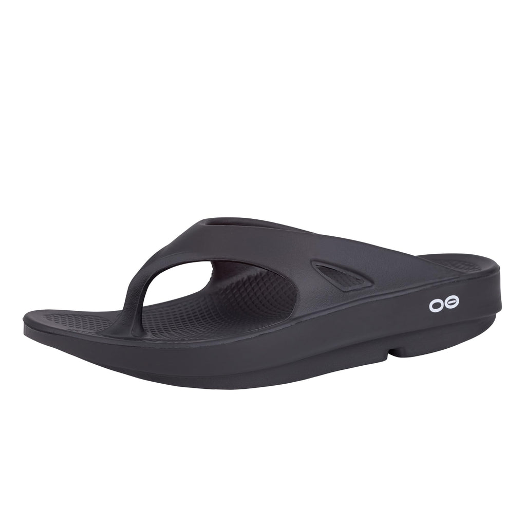 OOFOS OOriginal Recovery Sandal, Black - Womens Size 10, Mens Size 8