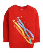 Bumzee Red Boys Full Sleeves Sweatshirt Age - 12-18 Months