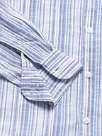 Dennis Lingo Blue MenS Slim Fit Casual Shirt