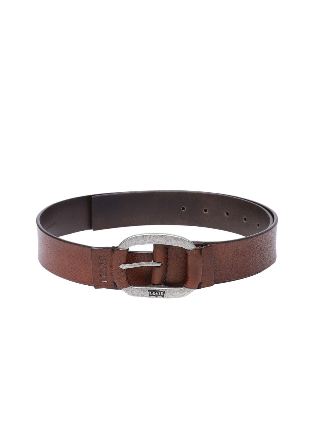 LeviS MenS Brown Solid Belt_32 32