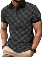 Noble Monk Men Ragular Polo Neck T-Shirts | Printed Tshirt For Men And Boys Black White