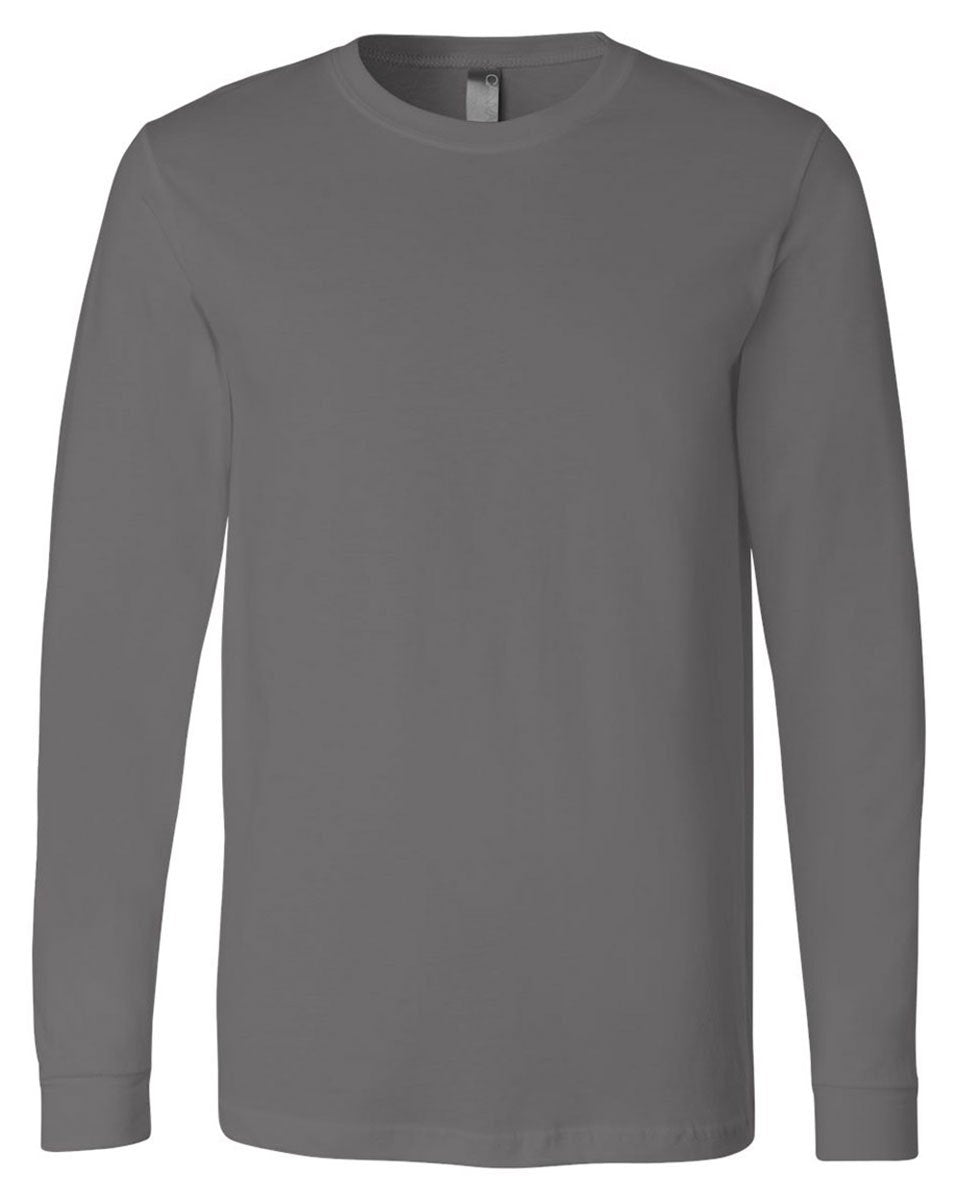 Unisex Jersey Long-Sleeve T-Shirt - RED - S(D0102H7WP8J)