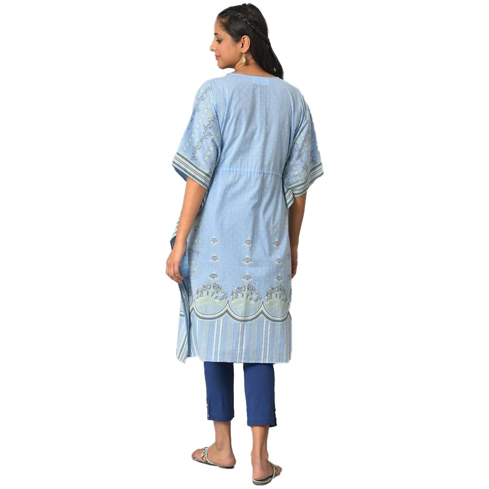 Aurelia Printed Cotton V Neck Women'S Kurta