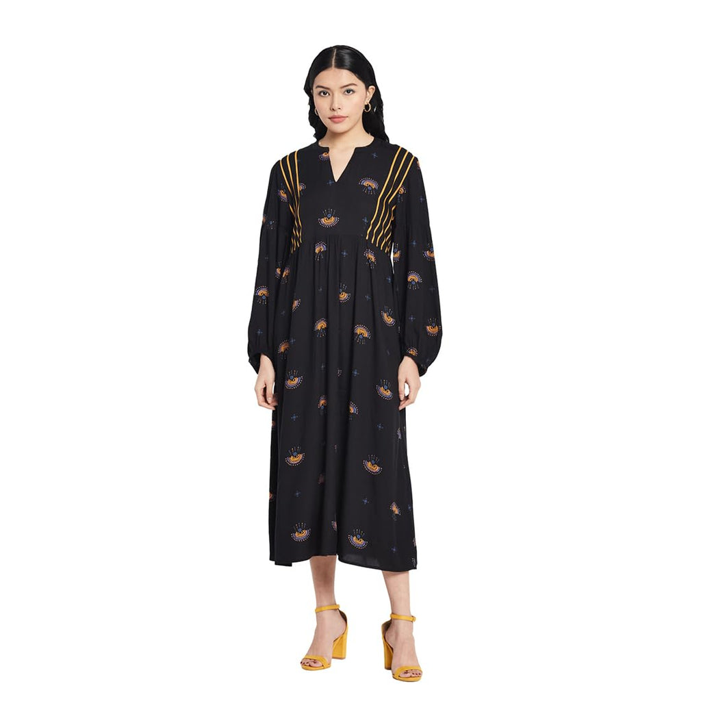 Fabindia WomenS Casual Dress (10713356_Black