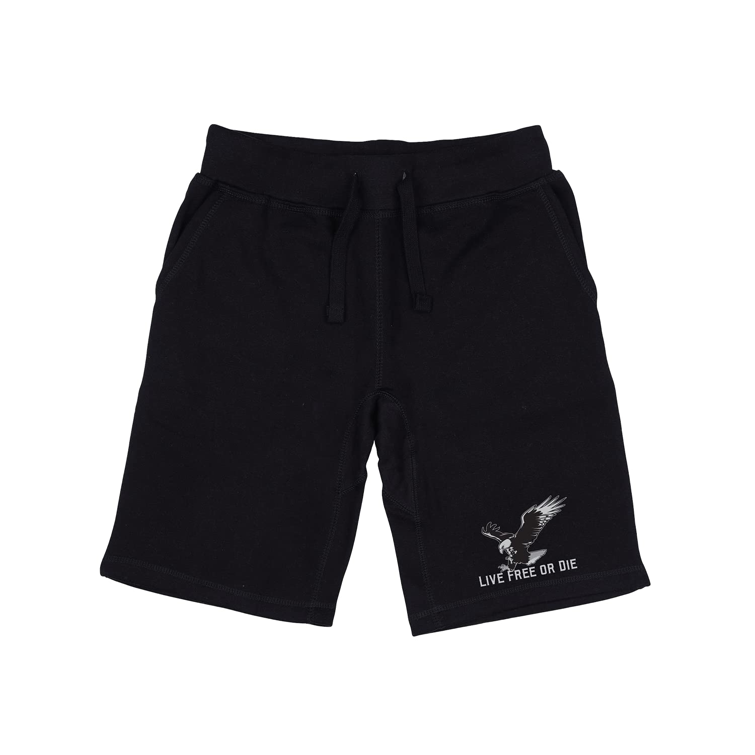 Graphic Shorts, Live Free, Black, 2X