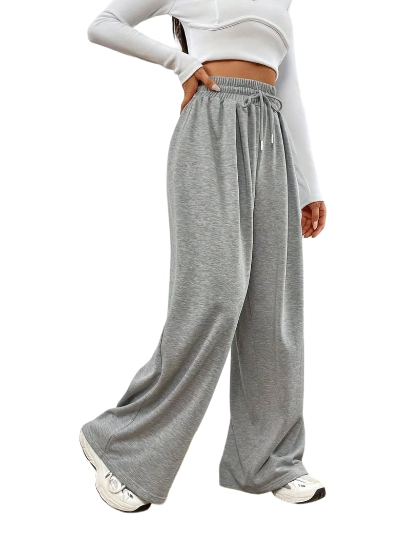 Dockstreet WomenS Baggy Fit High Rise Jogger/Sweatpants .Openjgr1607KOpnbotmgreywomenjogr38 38
