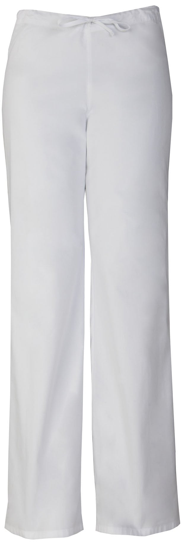 Dickies womens Signature Unisex Drawstring medical scrubs pants, White, Medium US