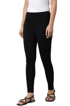 W for Woman Black Knitted Cotton Lycra Tights
