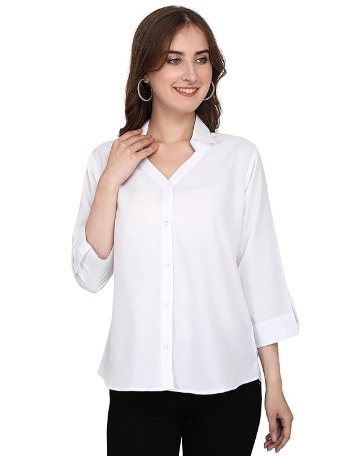 Leriya Fashion Regular Fit Women Top (Lf_W1153_White