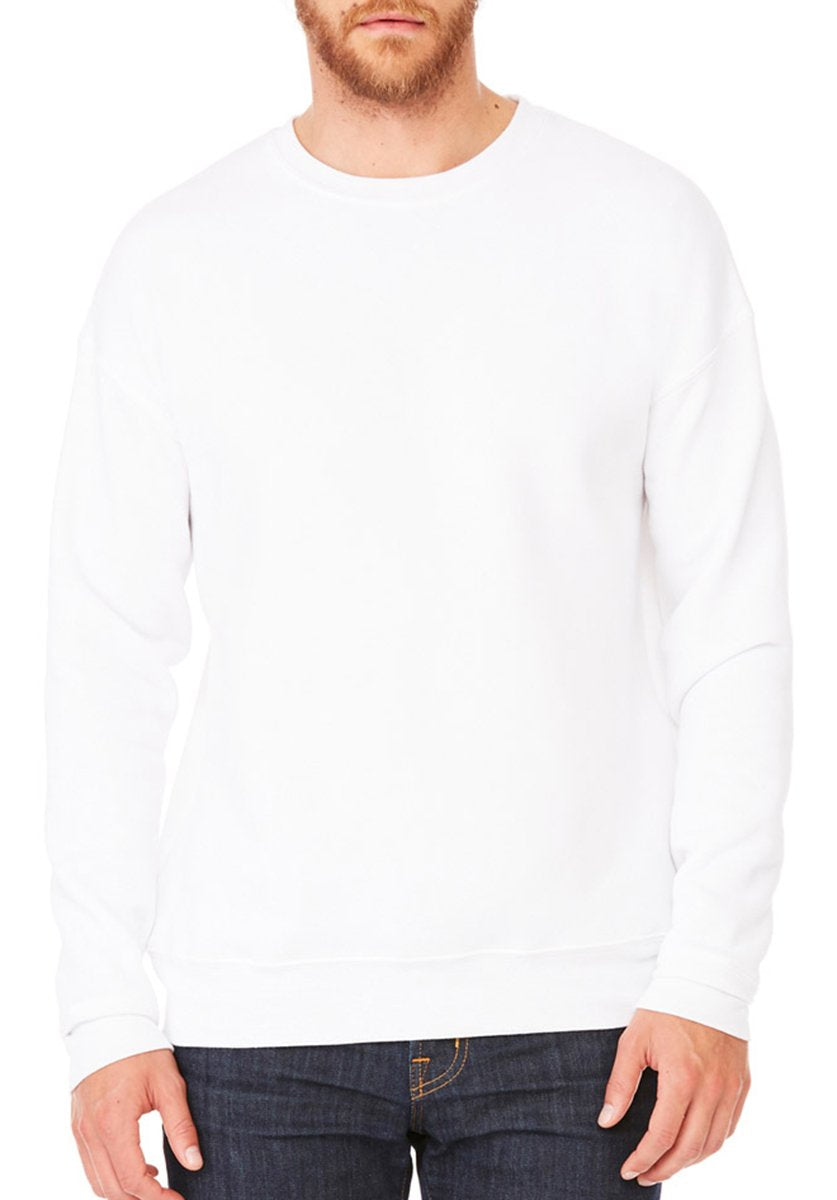 Unisex Drop Shoulder Fleece - WHITE - XS(D0102H7W9WP)