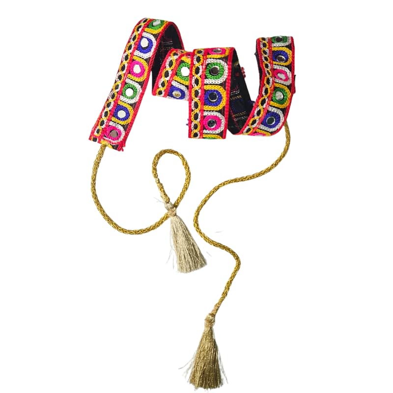 The Cool Grandmom Mirrorwork Embroidery Threadwork Saree Belt For Women For Lehengas, Garba, Navratri, Ethnic Wear | Kamarbandh  36