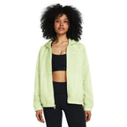 Under Armour Women's Sport Windbreaker Jacket, (383) Retro Green / / White, X-Large