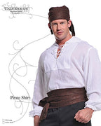Underwraps Costumes Men's Renaissance Pirate Shirt, Cream, One Size