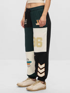 The Souled Store Wanderers Whimsy Women and Girls Drawstringed Green Graphic Printed Baggy Fit Cotton Joggers