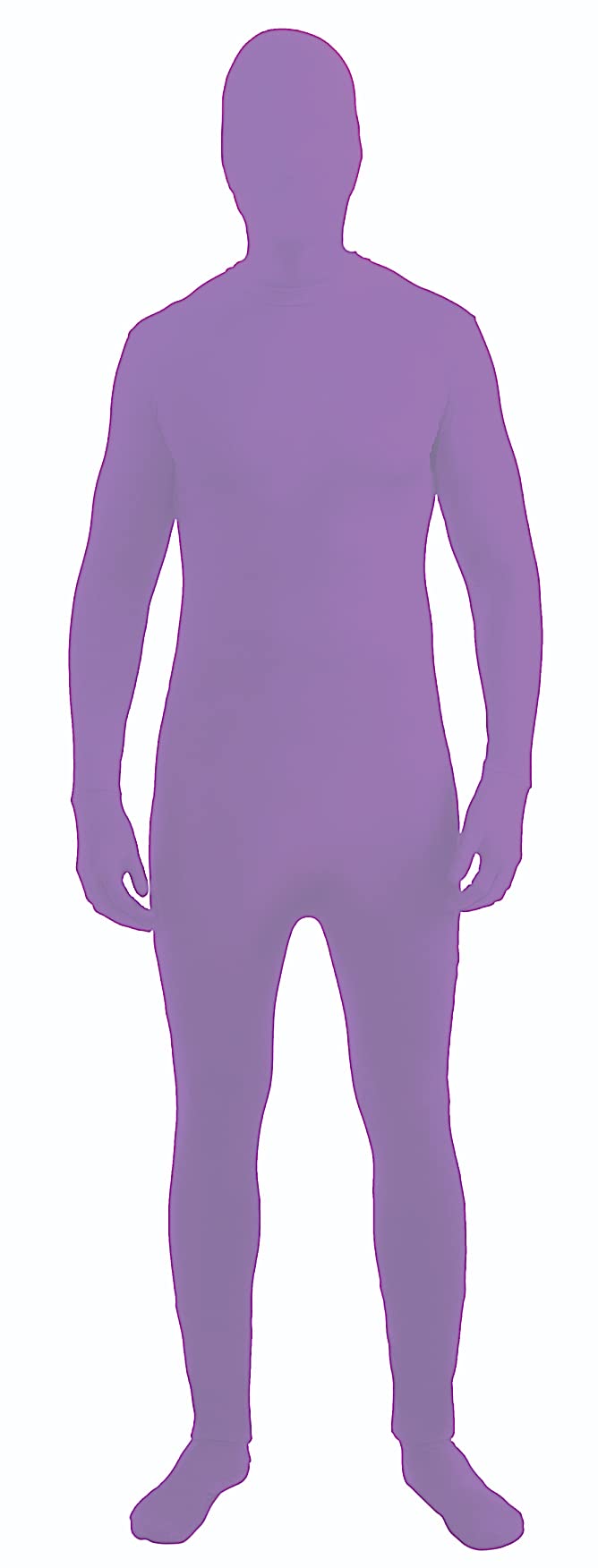 Forum Novelties Women's Teen Disappearing Man Color Stretch Body Suit Costume, Neon Purple, Teen Size