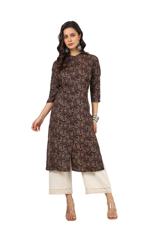 Soch Women Rayon Paisley Print Kurta