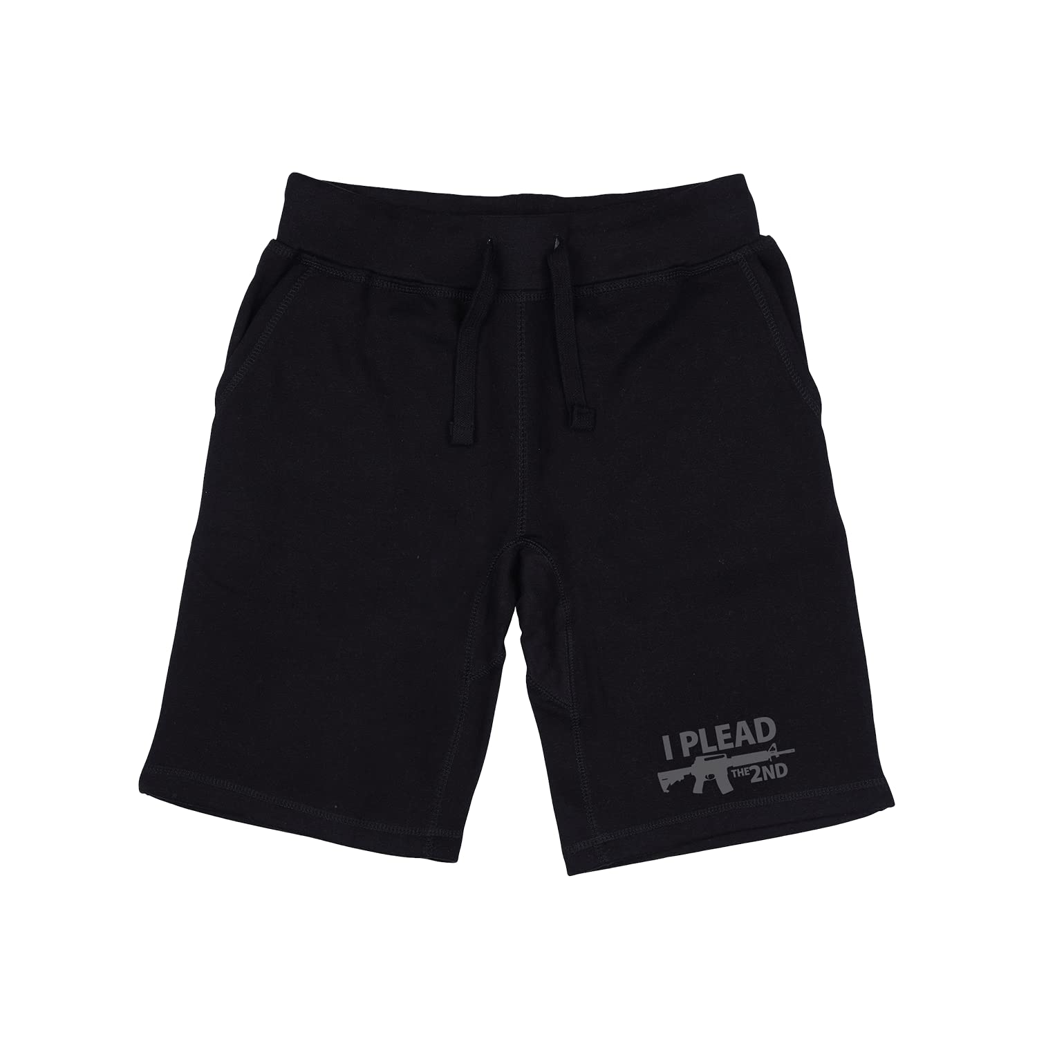 Graphic Shorts, I Plead the 2nd, Black, 2X