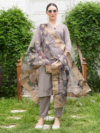 Womanista Women'S Poly Silk Straight Printed Kurta Pant With Dupatta Set (Kurtaset_1327)