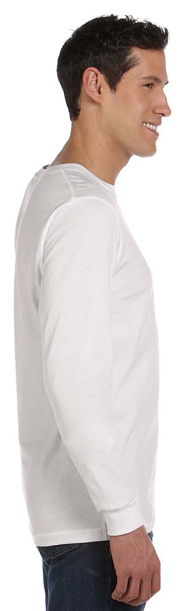 Unisex Jersey Long-Sleeve T-Shirt - RED - S(D0102H7WP3J)