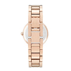 Anne Klein Women's Japanese Quartz Dress Watch with Metal Strap, Rose Gold, 16 (Model: AK/1362BYRG)