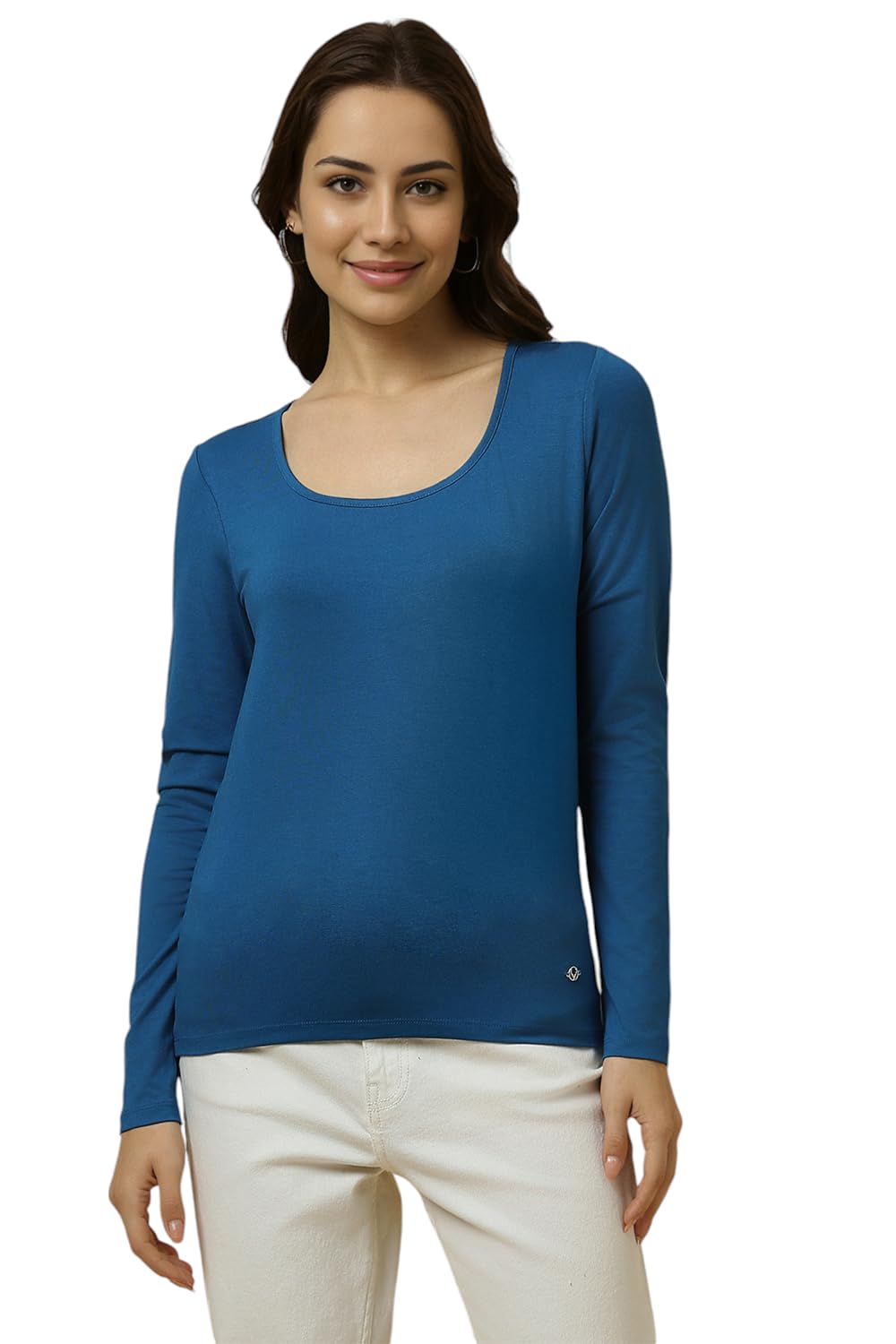 Allen Solly Women Regular Fit Solid Casual Full Sleeve Top