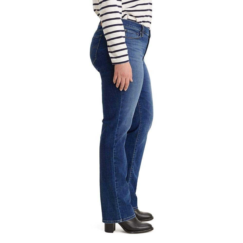 Levi's Women's Plus-Size 414 Classic Straight Jeans, Lapis Dark Horse, 40 (US 26) R